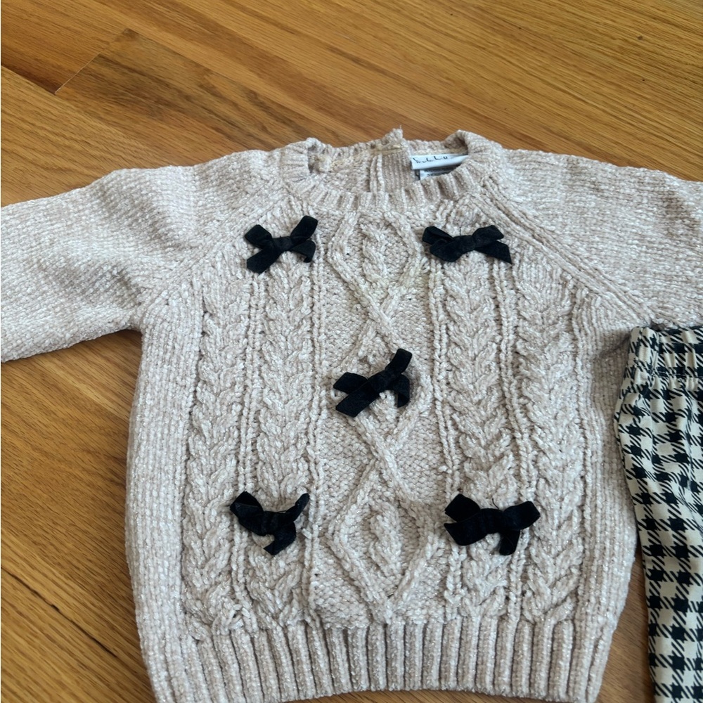 Nicole Miller Cream and Black Kids Matching Set - Picture 3 of 4